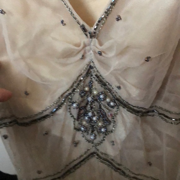 Cute sequence cream top fit xs/s - Picture 3 of 6